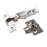 Меблева завіса Muller напівнакладна 105° Clip-On D=35мм з дотягом 3D (714554)